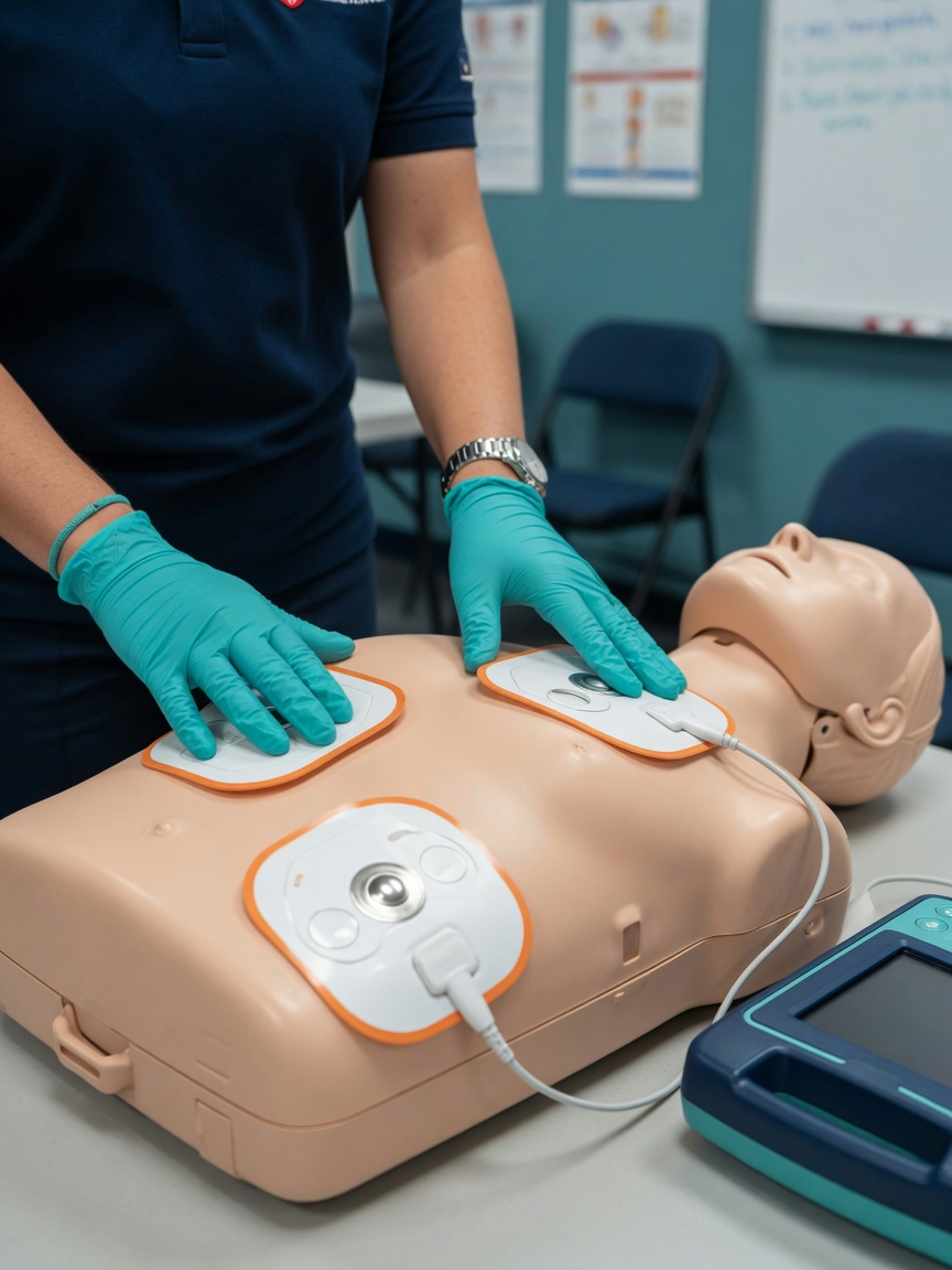 AED step by step guide