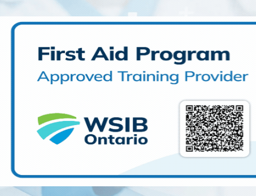 WSIB First Aid Program — Approved Training Provider badge